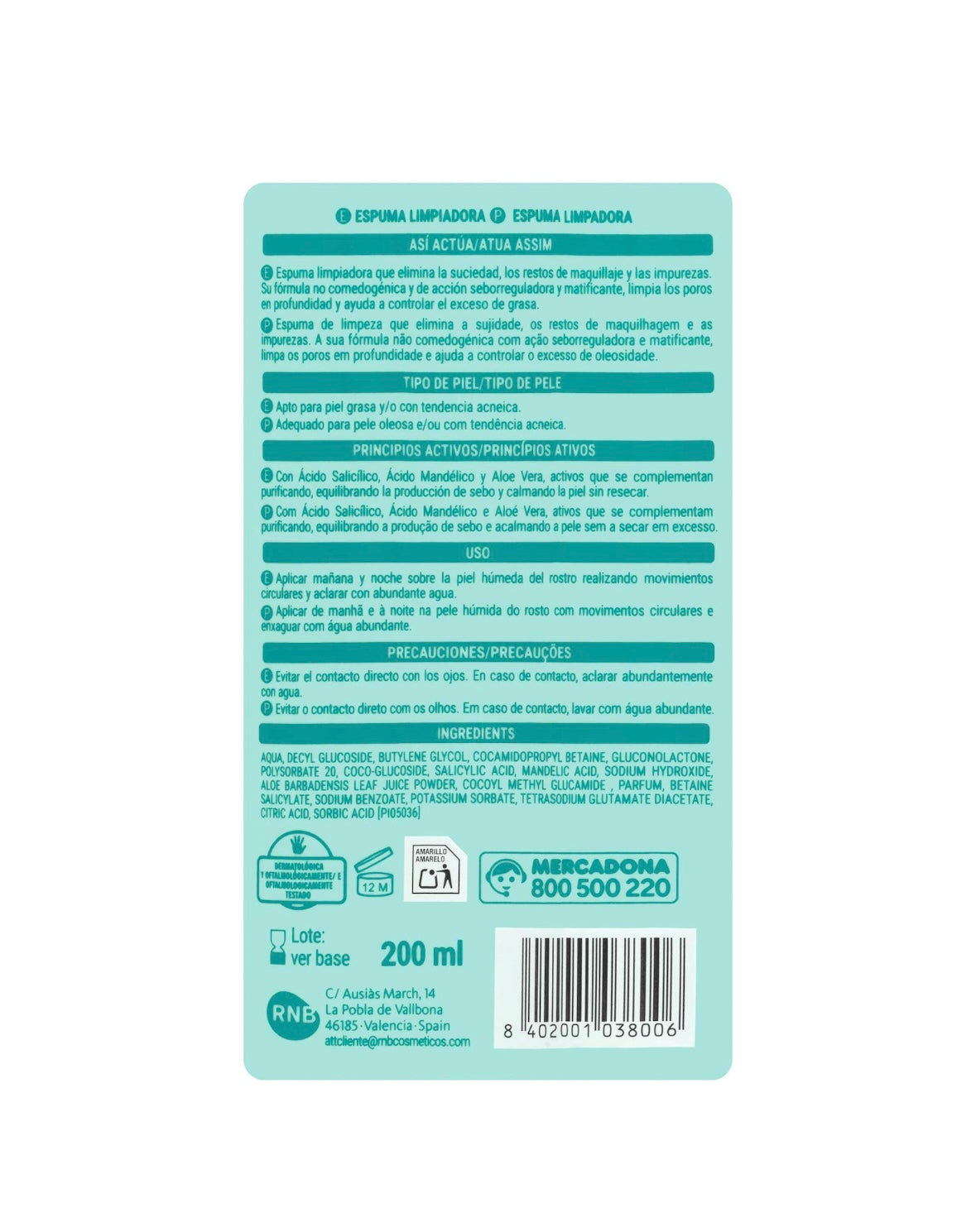  Deliplus Facial Clean Oil Free attīrošās sejas putas taukainai un problemātiskai ādai