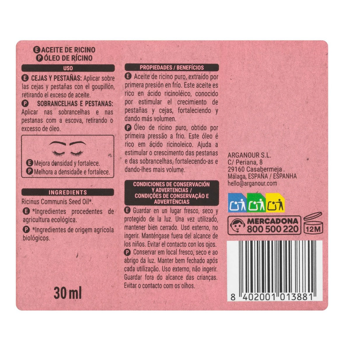 Deliplus Ricino Nutre & Fortalece Castor Oil