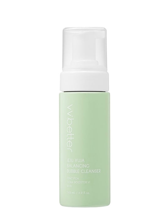 Maigs tīrīšanas līdzeklis jutīgai ādai ar burbuļiem sejai
VVBetter Jeju Yuja Balancing Bubble Cleanser