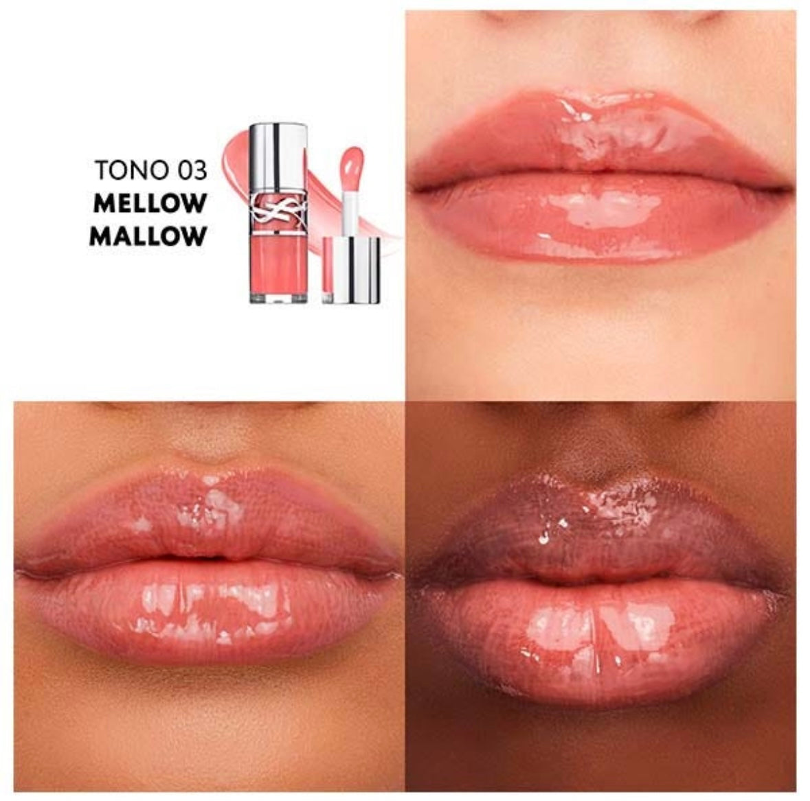 Блеск для губ YSL – оттенок 03 Mellow Mallow