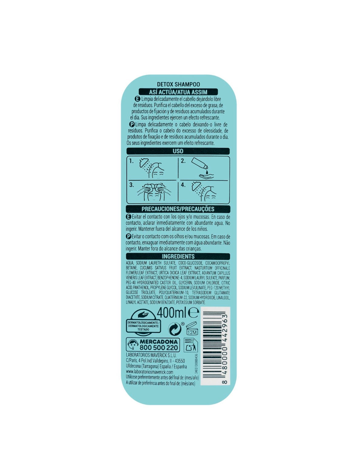 Detox Shampoo – Deliplus 400ml