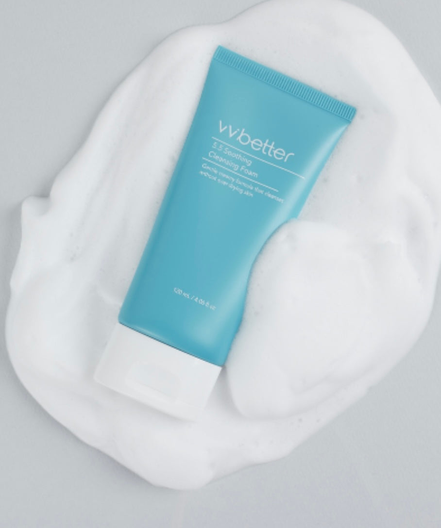 Attīrošas putas jutīgai ādai
Vvbetter 5.5 Soothing Cleansing Foam