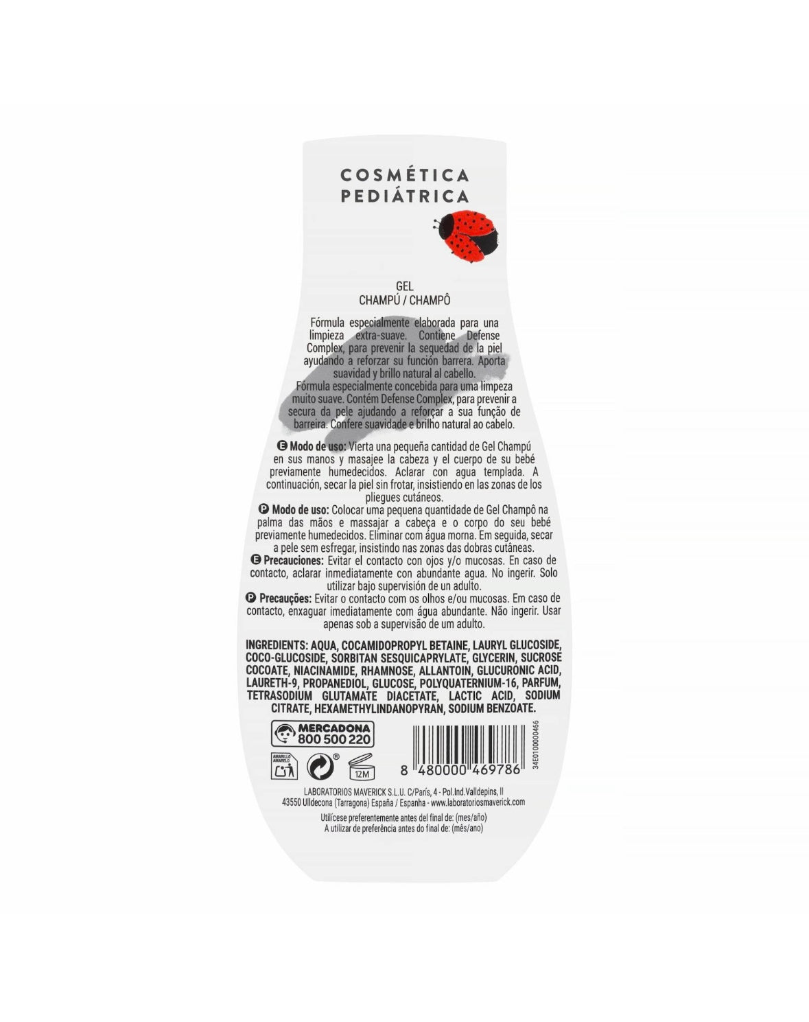 Gel shampooing bébé Deliplus – Tendance atopique 600ml