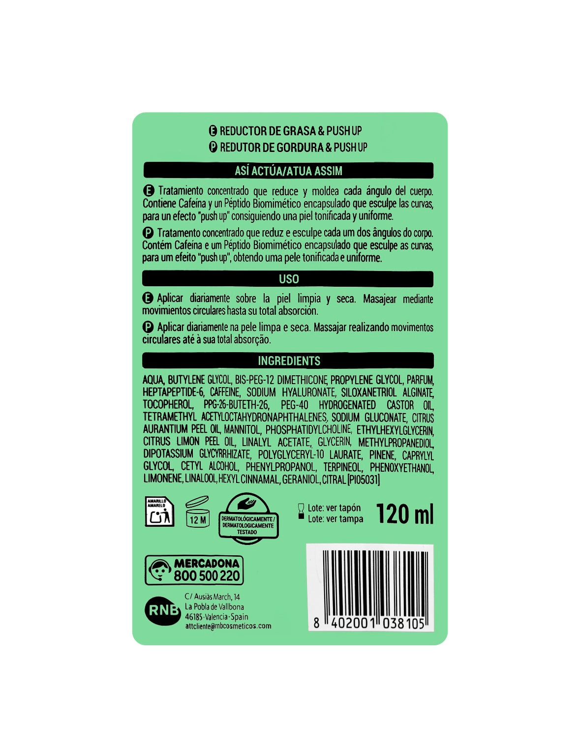 Sérum corps sculptant intense Deliplus — Réducteur de graisse & effet push-up 120ml