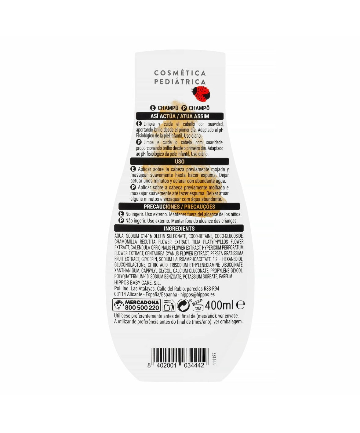 Deliplus Kinder-Shampoo mit Kamille und Lindenblüte 400ml