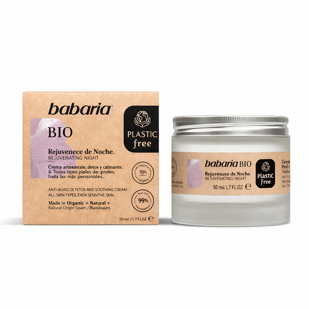 Babaria BIO Crème de Nuit Régénérante 50ml — Sans Plastique