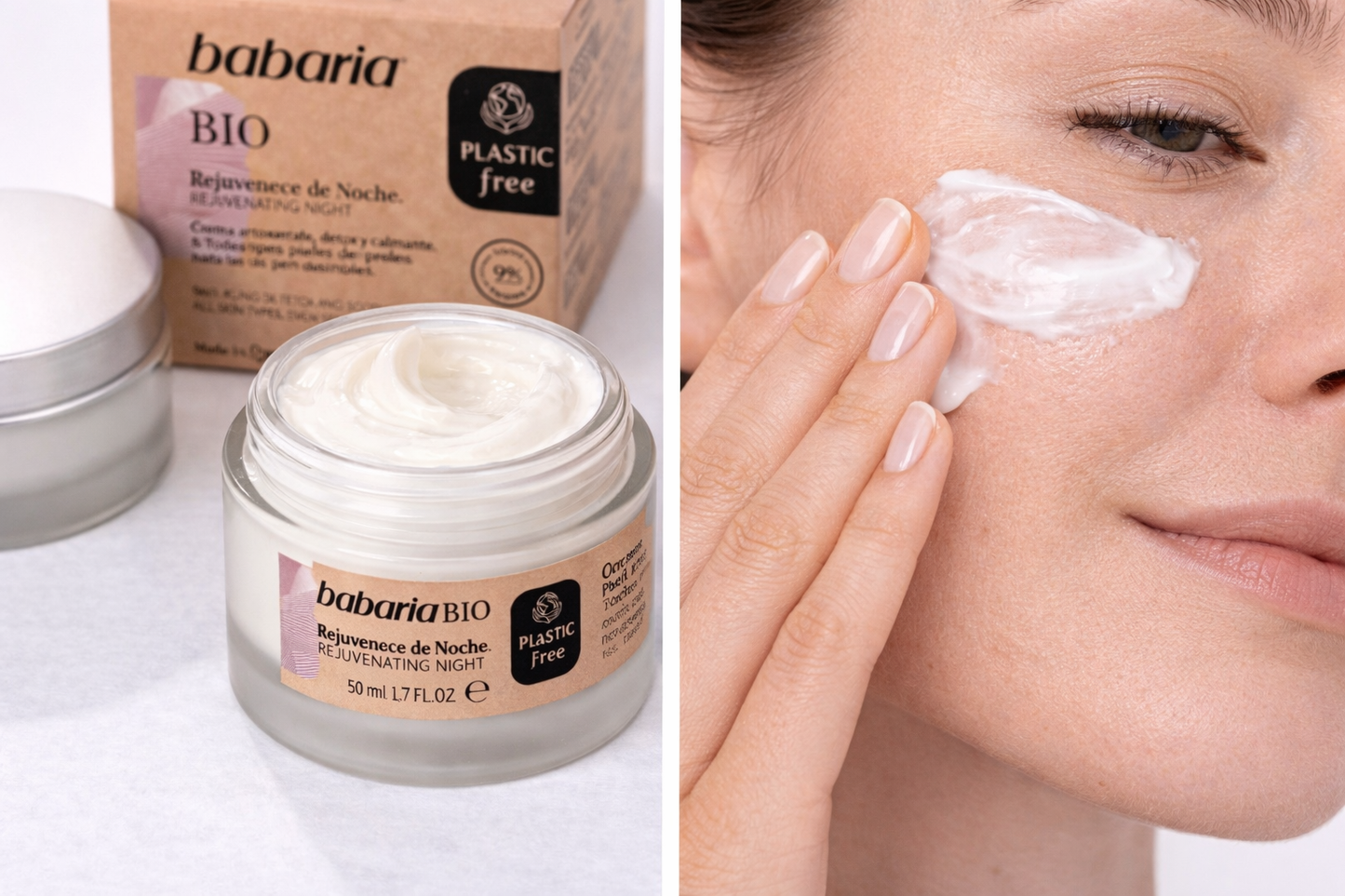 Babaria BIO Crème de Nuit Régénérante 50ml — Sans Plastique
