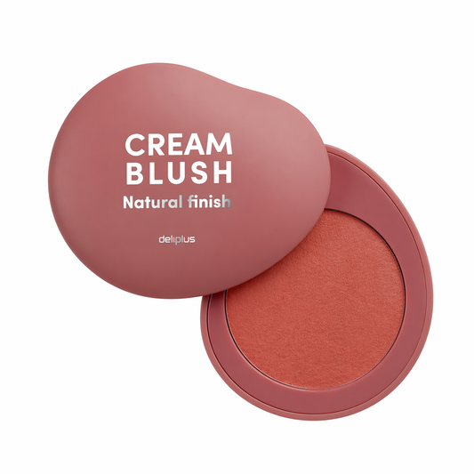 Deliplus krēmveida vaigu sārtums, dabisks tonis, dabiski rozā, Nr.01