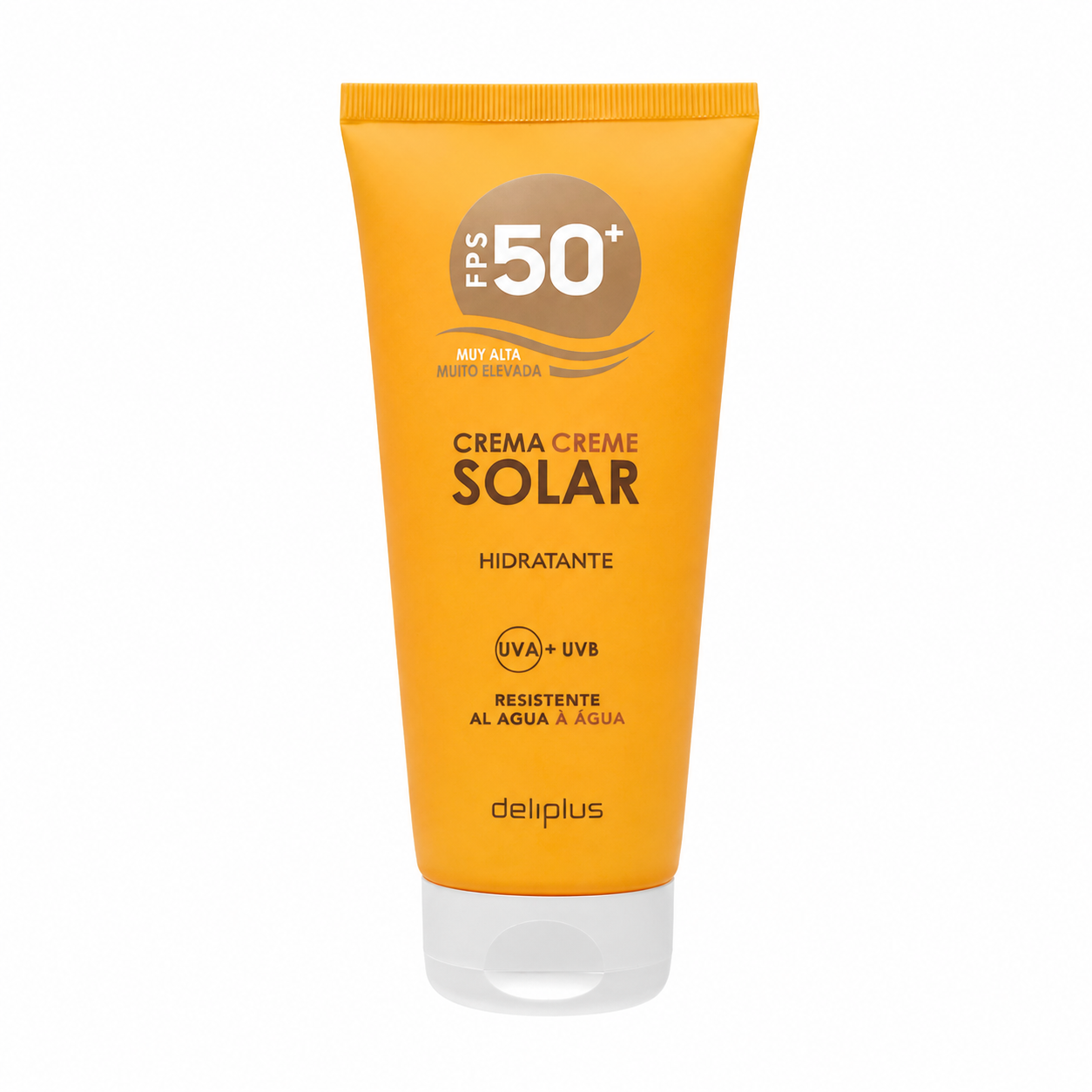Deliplus Sonnencreme SPF 50+ Feuchtigkeitsspendend UVA+UVB Wasserfest 200ml
