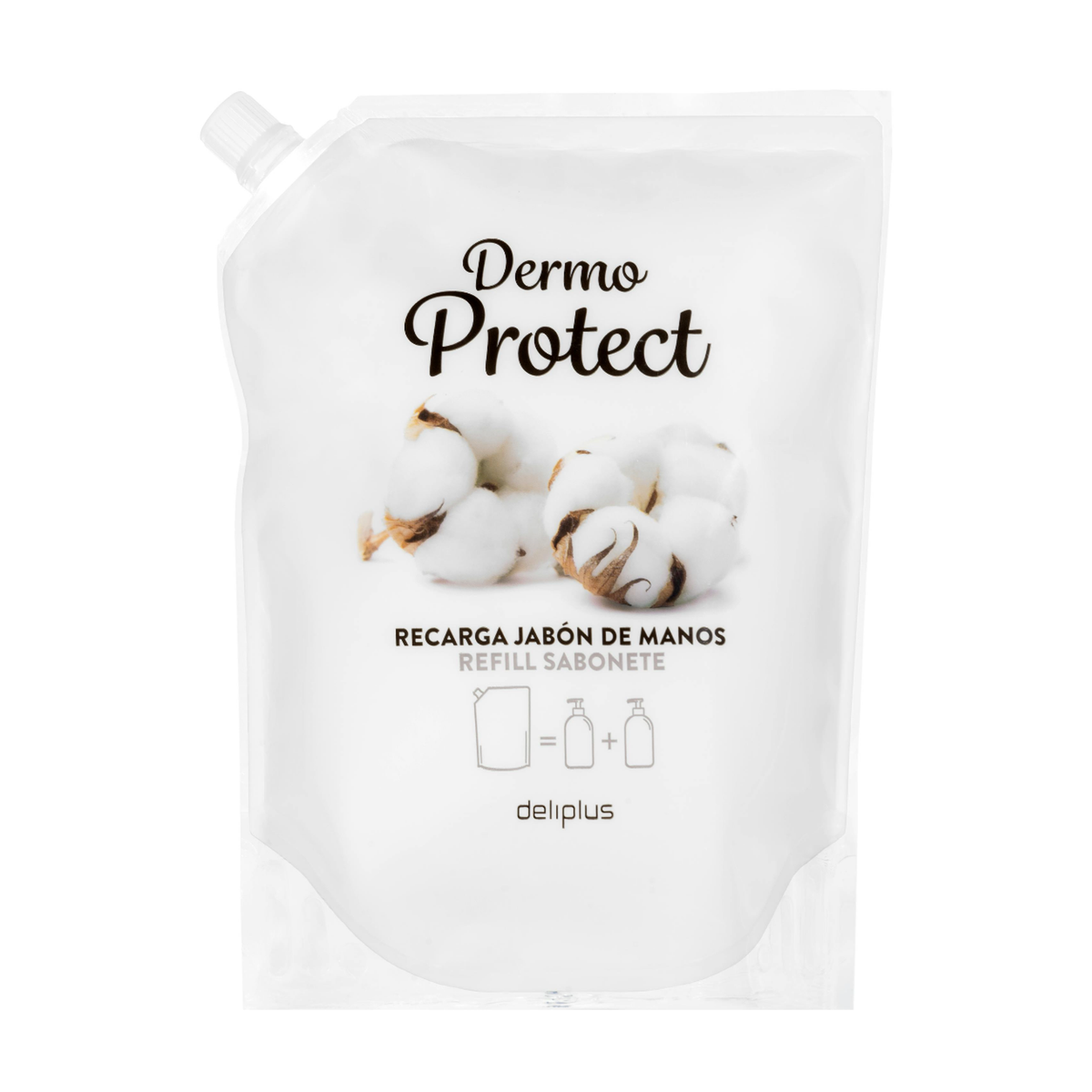 Deliplus Dermo Protect Hand Soap Refill with Cotton Extract – 1 L