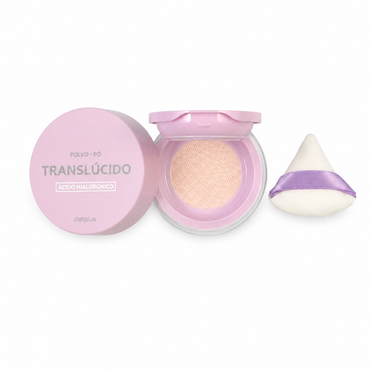 Poudre libre translucide fixante Deliplus avec acide hyaluronique