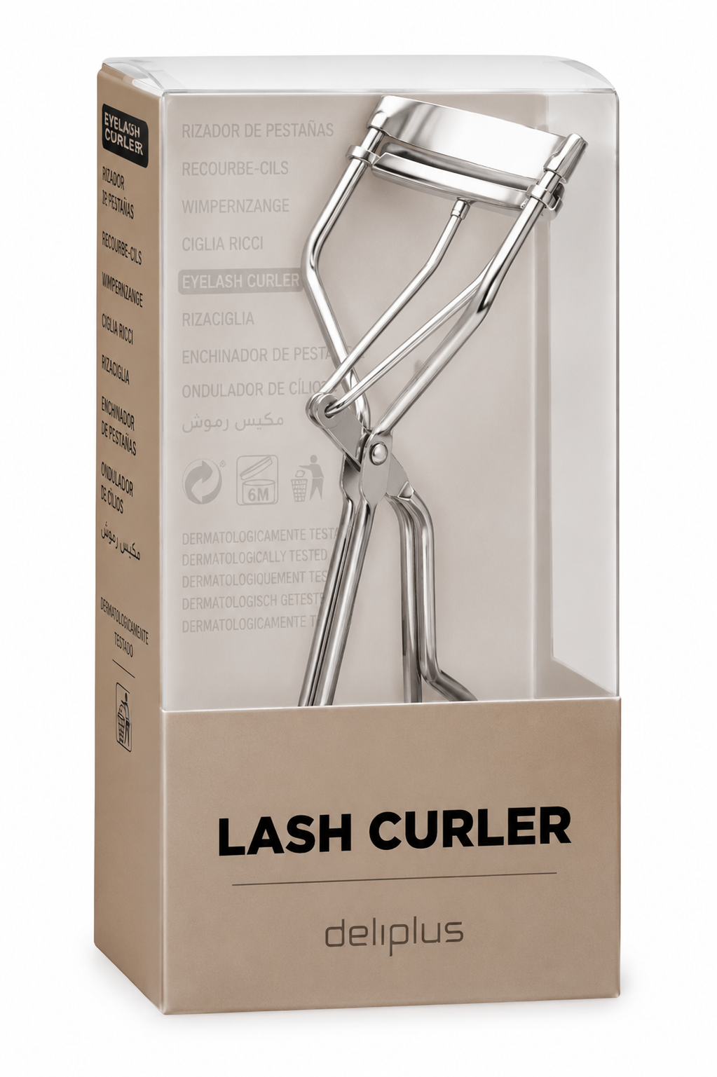 Deliplus Eyelash Curler – Stainless Steel Lash Curler with 2 Replacement Pads