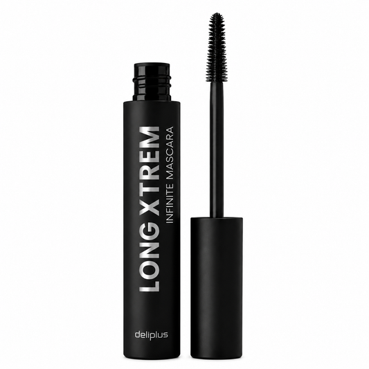 Deliplus Long Xtrem Infinite Mascara Schwarz – Verlängernde und definierende Wimperntusche, 8,5ml