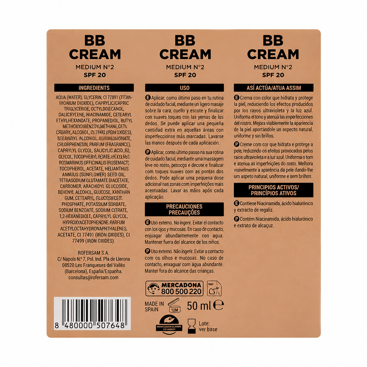 Deliplus BB-Creme Medium Nr. 2 LSF 20