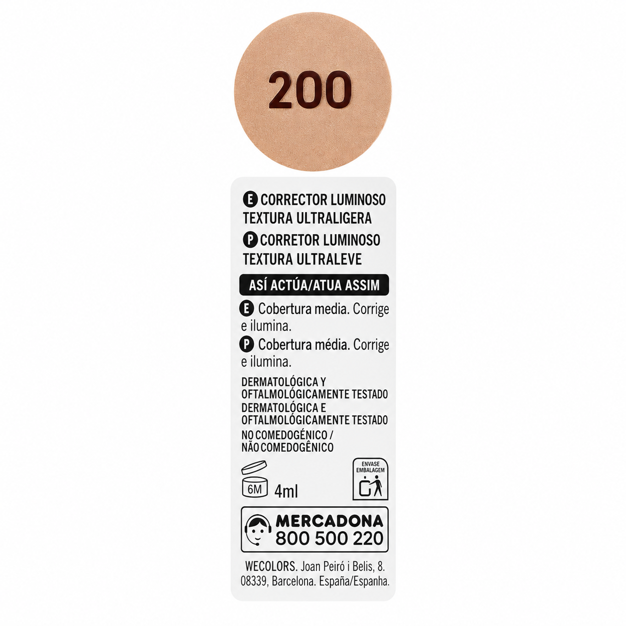 Deliplus Serum Concealer N°200 Dark Beige