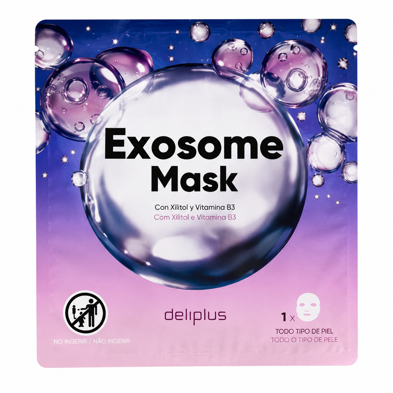 Deliplus Exosome Mask — Sheet Mask with Xylitol & Vitamin B3