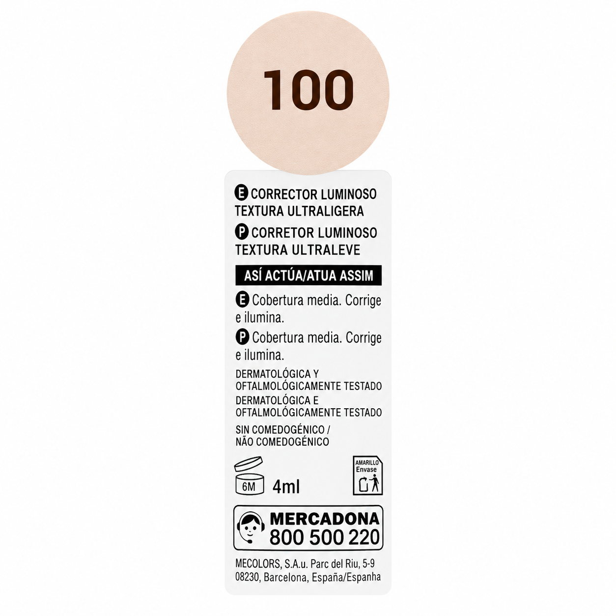 Deliplus Serum-Concealer N°100 Hellbeige