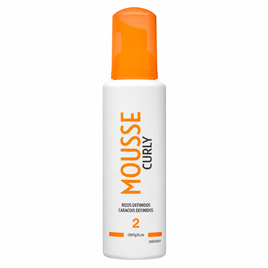 Deliplus Mousse Curly cirtas fiksējošas un izteicošas putas ar UV filtru, fiksācija 2, 200ml