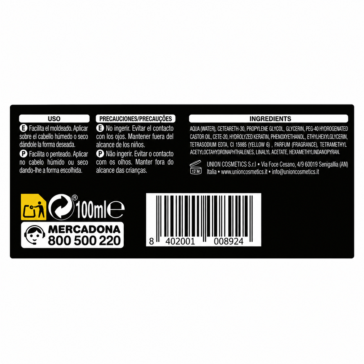 Deliplus Cera Brillo Cire capillaire finition brillante Tenue forte 4 100ml