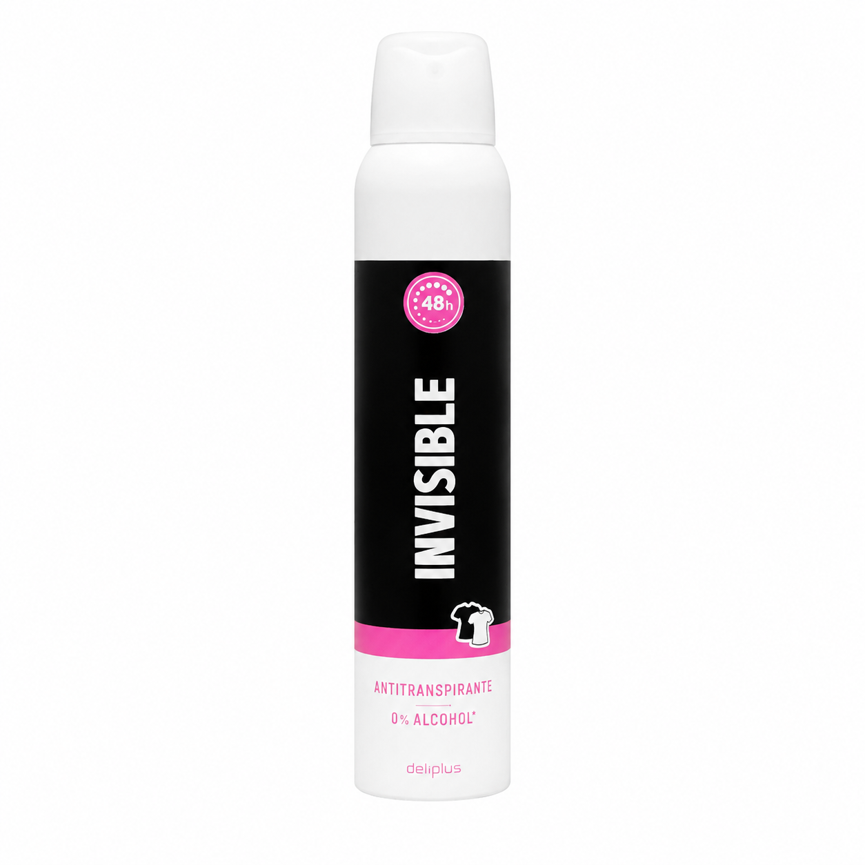 Deliplus Unsichtbares Antitranspirant-Spray – Gegen Flecken – 48 h – Alkoholfrei – 200ml