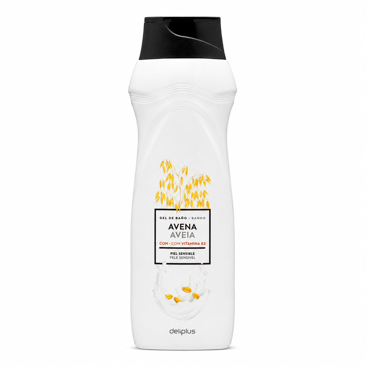 Deliplus auzu dušas želeja ar B3 vitamīnu – jutīgai ādai – 750ml