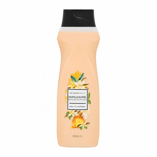 Deliplus Vanille et Miel ; Gel douche au miel - Peau normale - 750ml