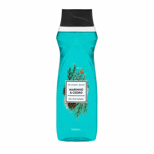 Deliplus Gel douche et bain aux algues marines et au cèdre - Peau normale - 750ml