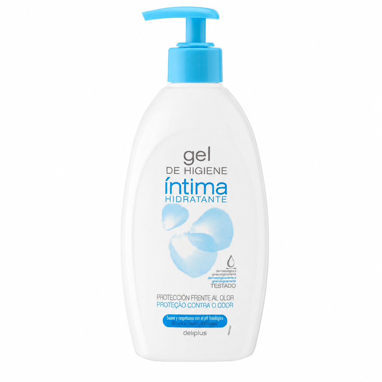 Deliplus Moisturizing Intimate Hygiene Gel 500ml blue pump bottle