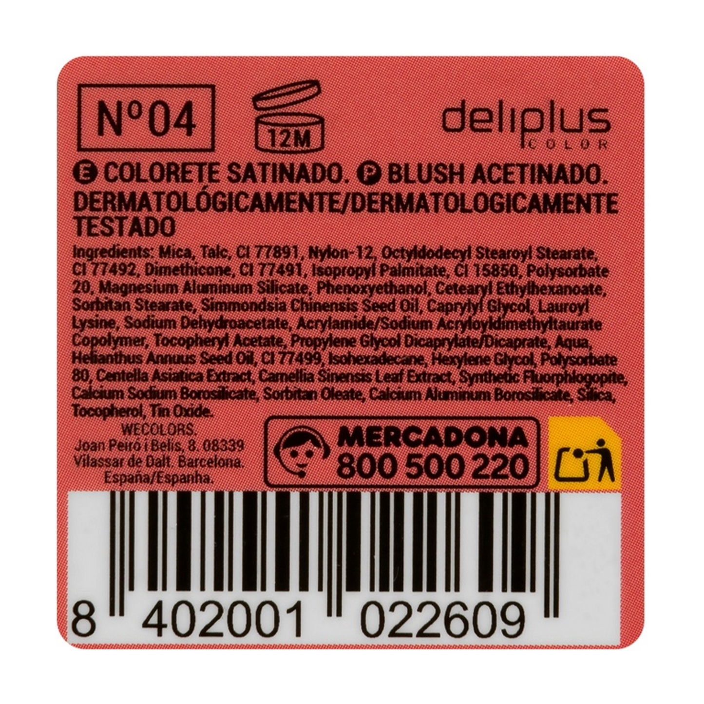 Deliplus Blush Satinado Nº04 Coral