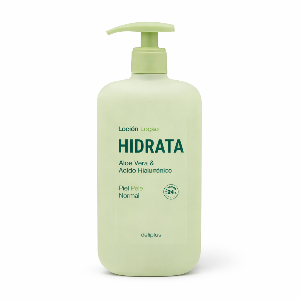 Deliplus Увлажняющий лосьон для тела с алоэ вера и гиалуроновой кислотой для нормальной кожи