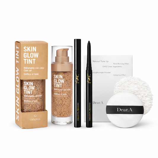 Ādas mirdzumu pilnveidojoša skaistumkopšanas komplekts