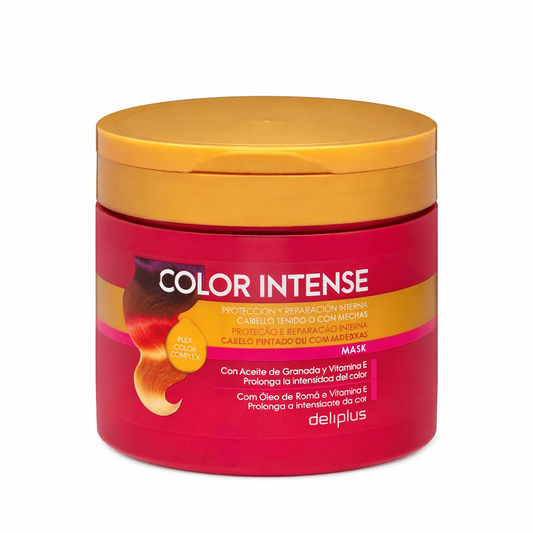 Masque Color Intense Deliplus pour cheveux colorés ou méchés avec huile de grenade et vitamine E