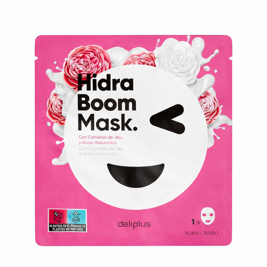 Маска для лица Deliplus Hydra Boom с камелиями Чеджу и гиалуроновой кислотой