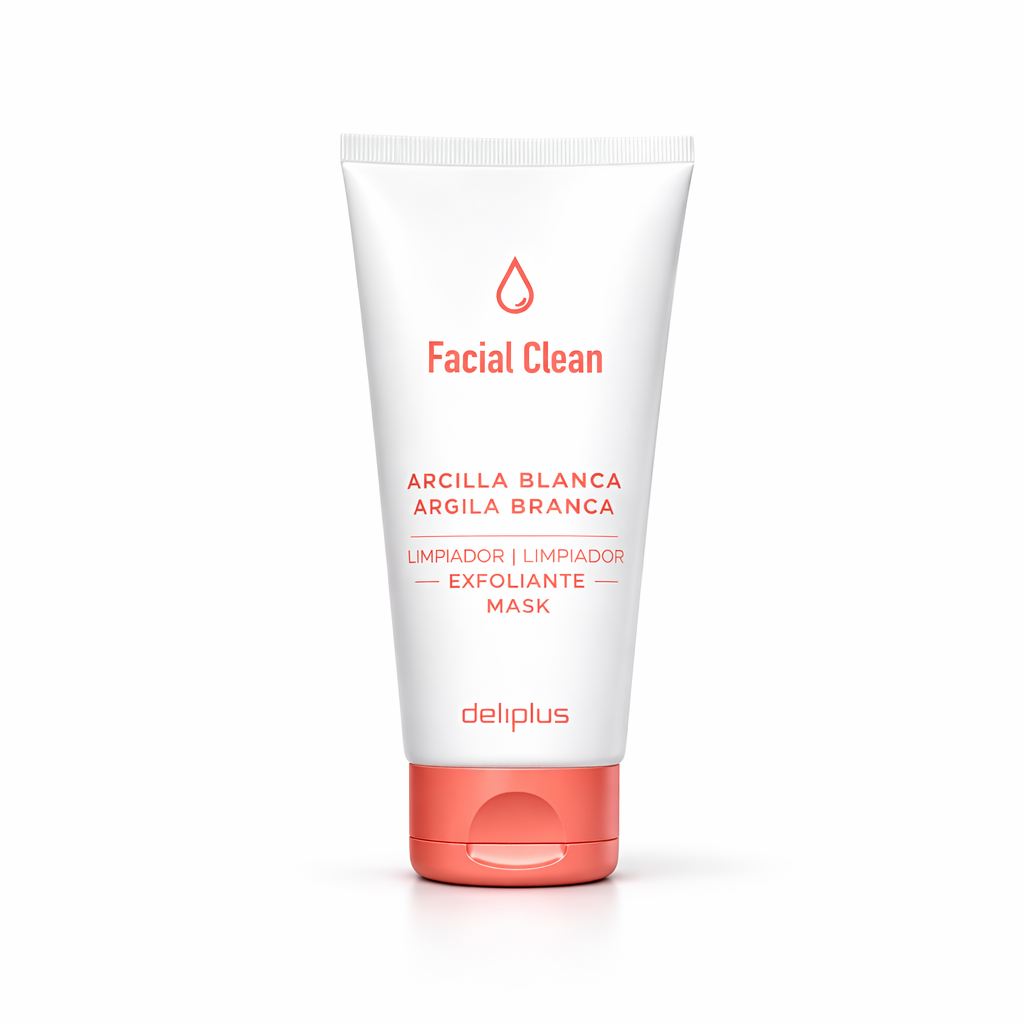 Deliplus White Clay Cleanser, скраб и маска для лица Очищение нормальной или смешанной кожи