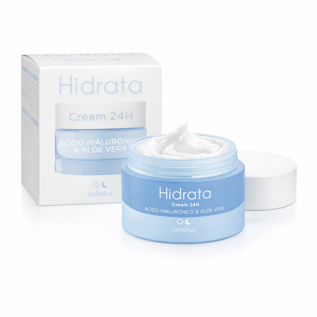 Deliplus Hidrata 24H Увлажняющий крем с гиалуроновой кислотой и алоэ вера