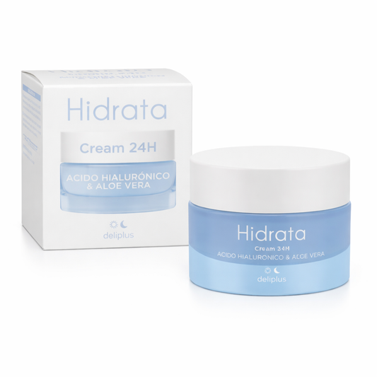 Deliplus Hidrata 24H Увлажняющий крем с гиалуроновой кислотой и алоэ вера