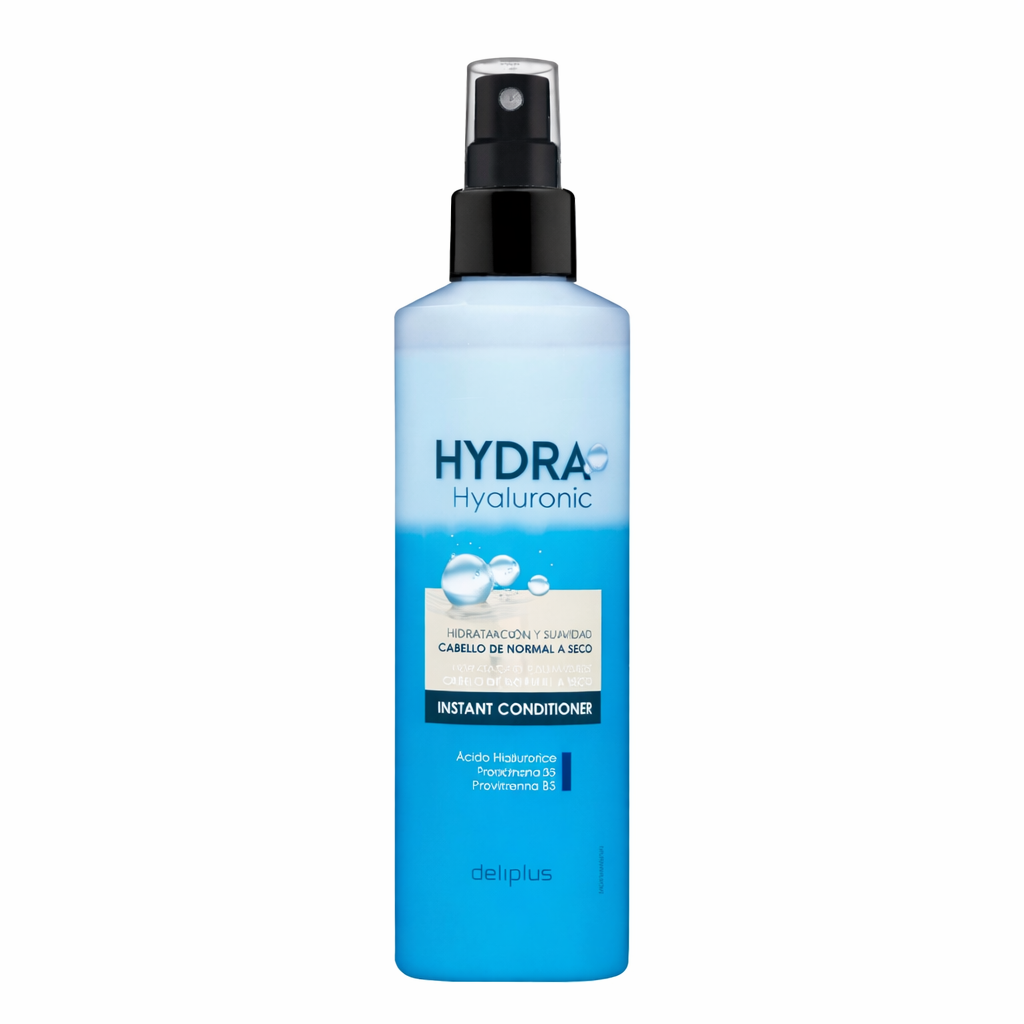 Deliplus Spray Après-Shampooing Instantané Hydra Hyaluronique avec Niacinamide & Pro-Vitamine B5