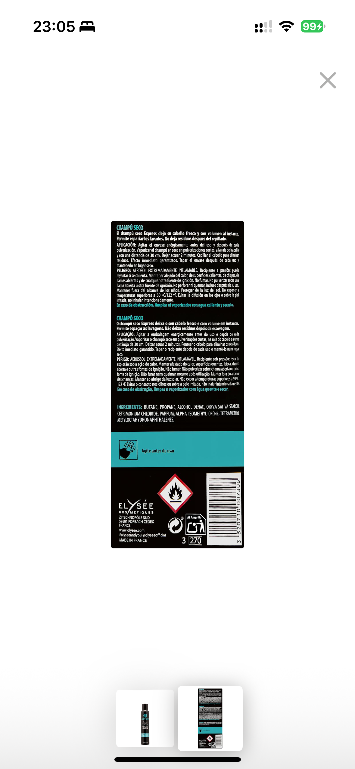Shampoing sec volume O'Lysee 200 ml