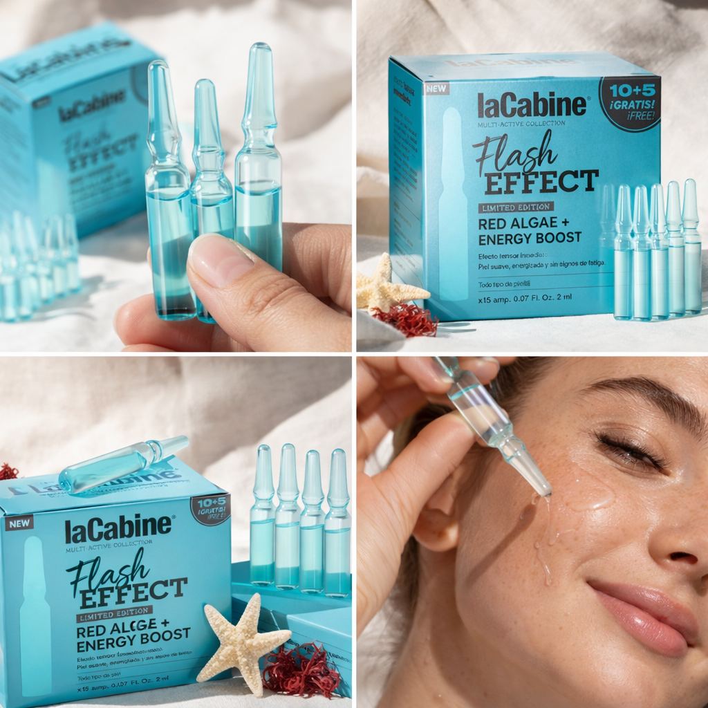 laCabine Flash Effect Red Algae + Energy Boost Ampoules – Limited Edition
