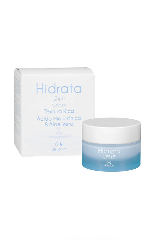 Deliplus Moisturizing facial cream hyaluronic acid and aloe vera all skin types