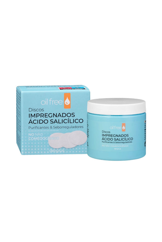 Deliplus Salicylic acid impregnated discs Oil Free purifying and sebum-regulating oily, seborrhoeic and acne-prone skin