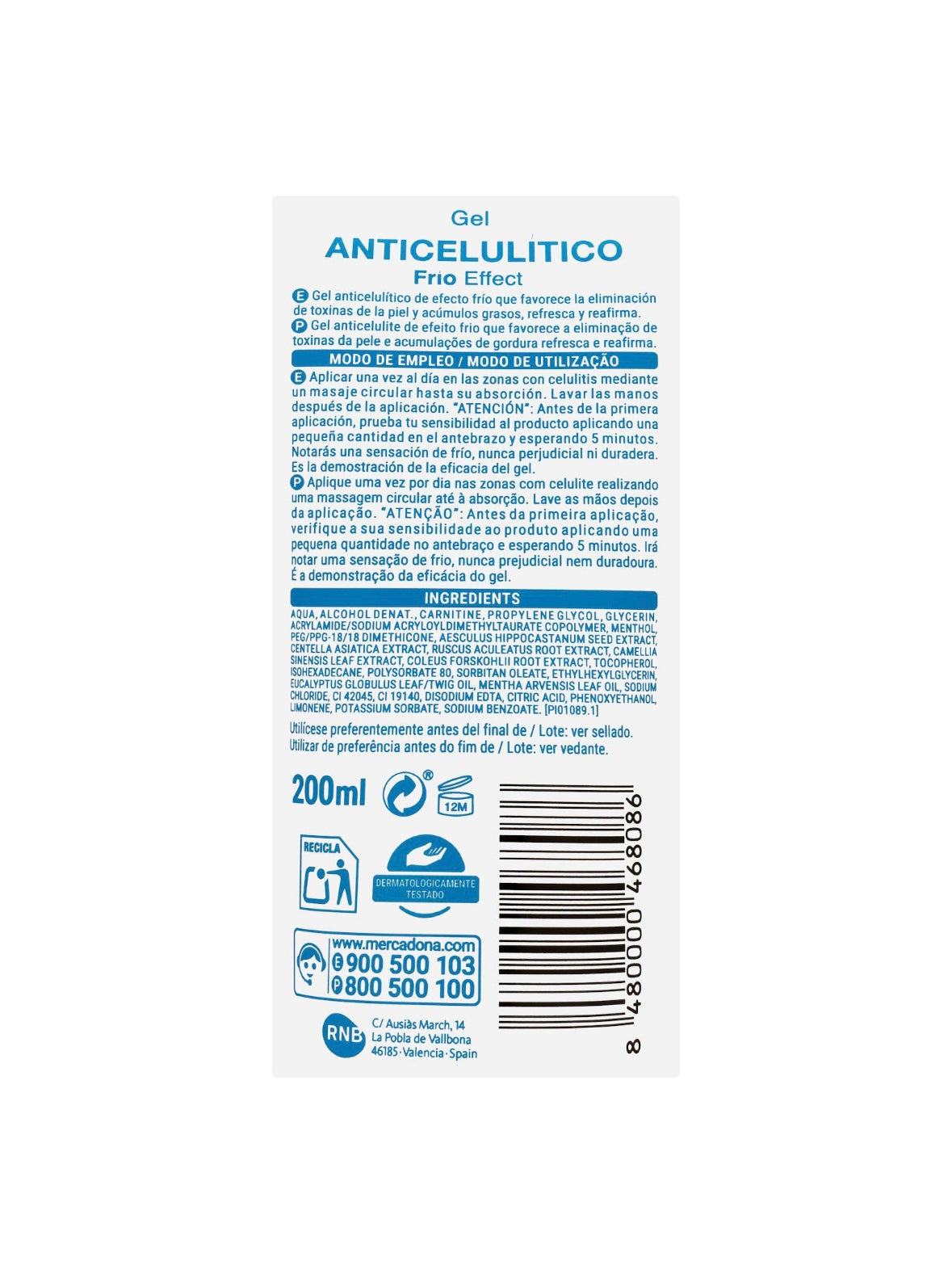 Deliplus anticelulīta gēls ar aukstuma efektu