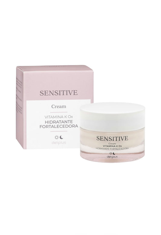 Deliplus Moisturising and ortifying facial cream Sensitive with vitamin K Ox sensitive and reactive skin