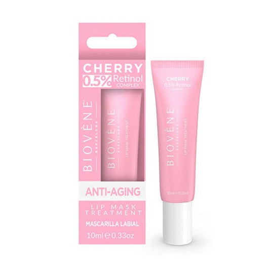 BIOVÈNE BARCELONA
0.5% RETINOL LIP MASK Cherry Anti-Aging Lip Treatment