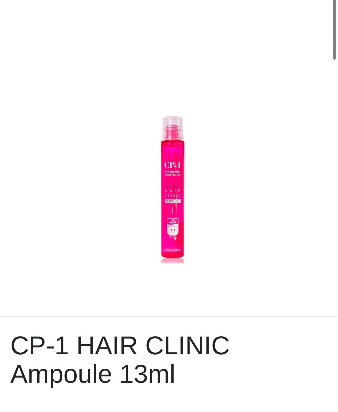 Esthetic House - CP-1 3Seconds Hair Fill-Up Ampoule - 13ml