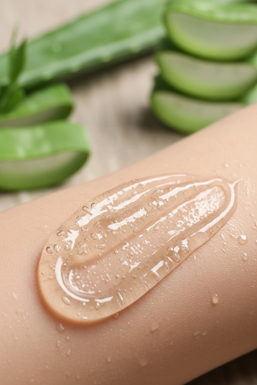 Aloe Vera Gel Texture Close-up
