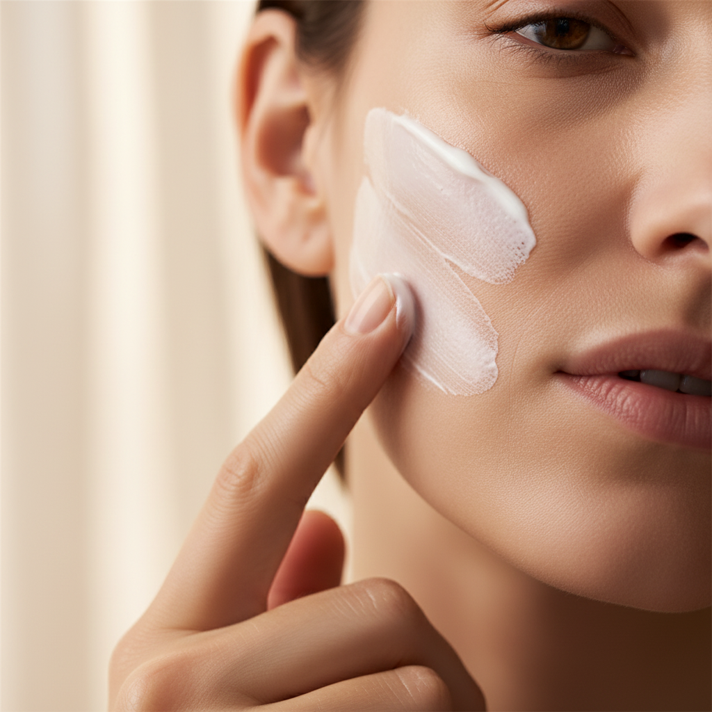 Cream texture application